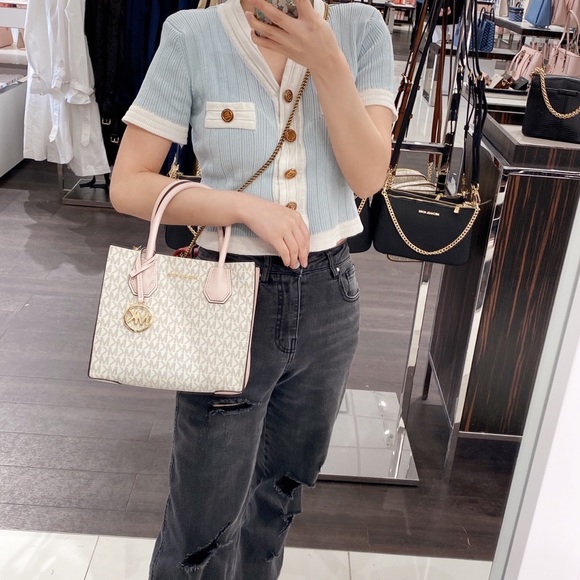 Michael Kors Mercer Medium Logo Crossbody Bag - Picture 9 of 10